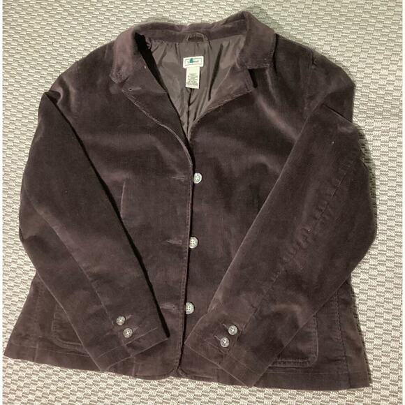 L.LBEAN corduroy Jacket size 20 petit (fits like XL regular) - Picture 1 of 4